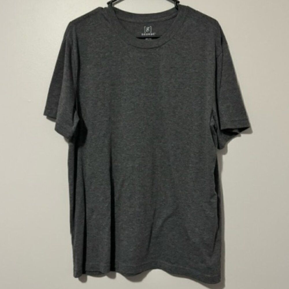 USED Men's George Shirt Sleeve Shirt Round Neck Color Grey Size Large